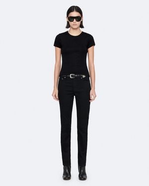 AllSaints Miller Mid-Rise Skinny Stretch Jeans - Blue