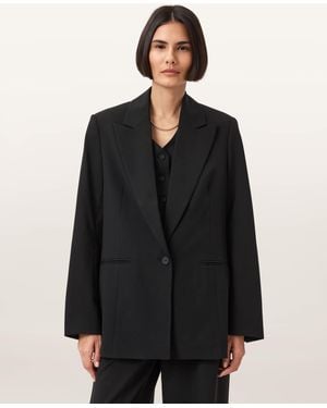 AllSaints Averie Relaxed Fit Blazer - Black
