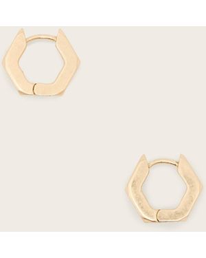 AllSaints Kaia Hex Earrings - Natural