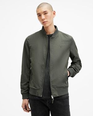 AllSaints Bassett Ramskull Bomber Jacket - Grey