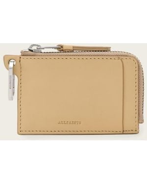 AllSaints Remy Leather Wallet - Natural