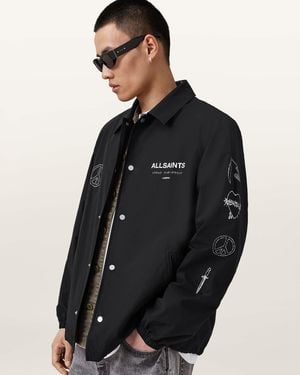 AllSaints Orbital Lightweight Coach Jacket - Black