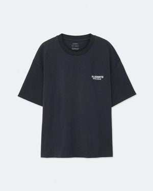 AllSaints Shadow Relaxed Graphic T-Shirt - Blue