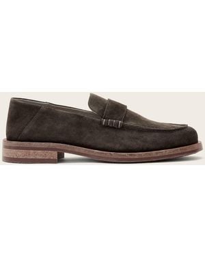 AllSaints Leather Bloom Soft Suede Loafers, /Us 8/Eu 41 - Natural
