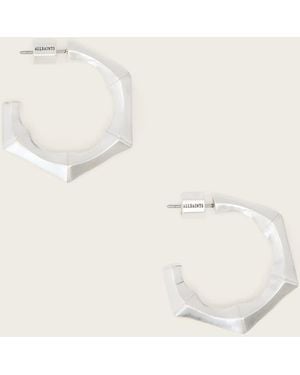 AllSaints Clara Small Hoop Earrings - Natural
