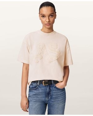 AllSaints Insignia Oversized Etta T-Shirt - Blue