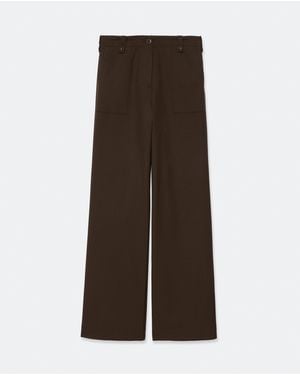 AllSaints Calla Straight-Fit Trousers - Brown