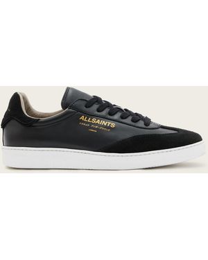 AllSaints Thelma Suede Low Top Trainers - Black