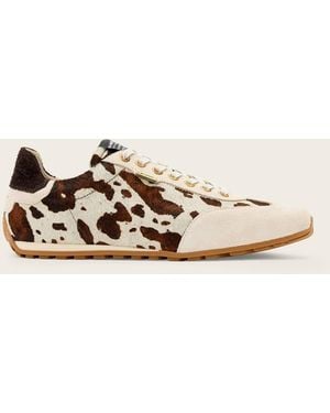 AllSaints Liam Cowhide Trainers - Natural