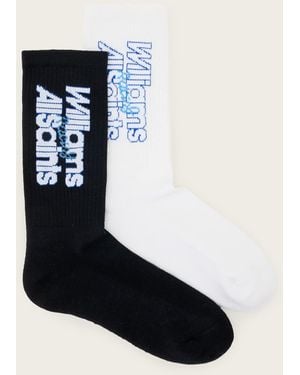 AllSaints Williams X Jacquard Socks 2 Pack - Black
