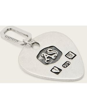AllSaints Plectrum Sterling Pendant Charm - Natural