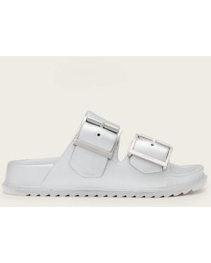 AllSaints Sian Eva Buckle Sandals - White