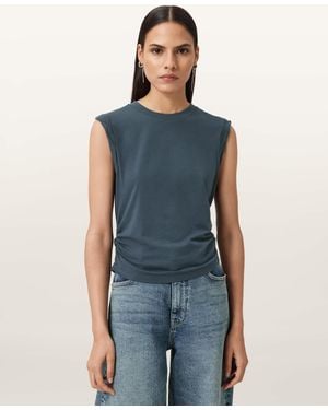 AllSaints West Sleeveless Tank Top - Blue