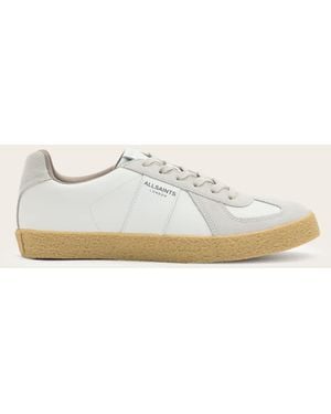 AllSaints Jaimee Low Top Leather Sneakers - Natural