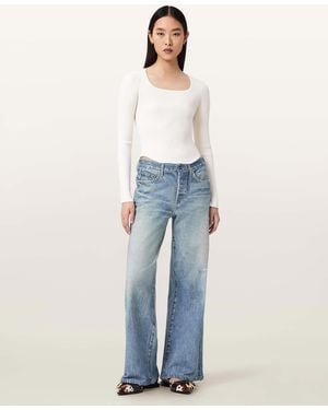 AllSaints Cotton Kai Terry Pants, /Us 2 - Blue