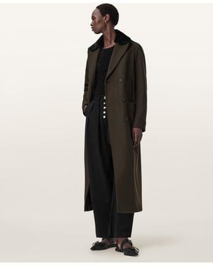 AllSaints Millie Double Breasted Coat - Black