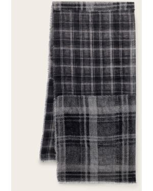 AllSaints Rumi Checked Scarf - Grey