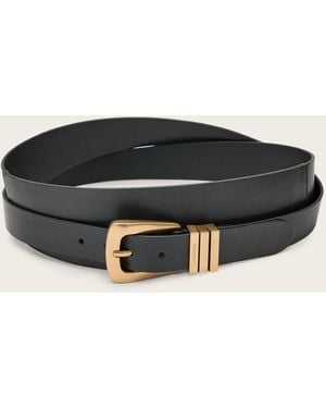 AllSaints Trinity Leather Belt - Black