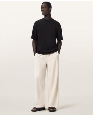 AllSaints Sabbath Mid Rise Cord Trousers - Black