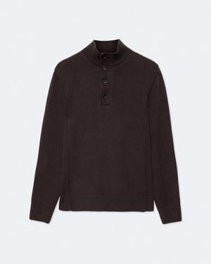 AllSaints Orion High-Neck Cotton Jumper - Black