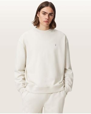 AllSaints Asher Ramskull Oversized Sweatshirt - White