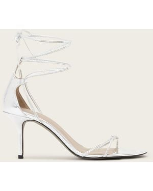 AllSaints Leather Ali Leather Siletto Sandals, /Us 6/Eu 36 - Natural