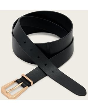 AllSaints Leather Agatha Leather Alcor Belt, /S - Black