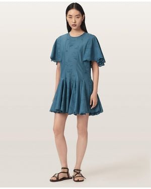 AllSaints Corla Slim Fit Mini Dress - Blue