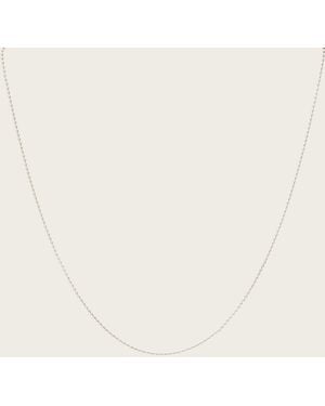 AllSaints Jay Ball Sterling Medium Ball Necklace - Natural