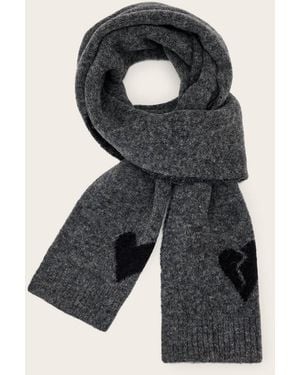AllSaints Amore Wool Blend Scarf - Black