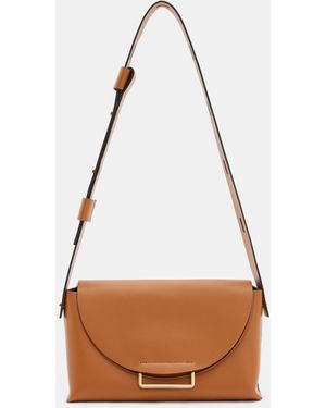 AllSaints Celeste Leather Crossbody Bag - Brown