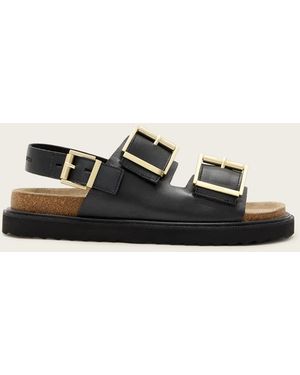 AllSaints Isla Leather Sandals - White