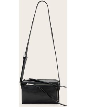 AllSaints Marlo Crossbody Leather Wallet - White