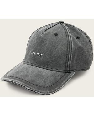 AllSaints Felix Embroidered Baseball Cap - Grey