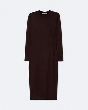 AllSaints Kayla Merino Wool Midi Dress - Red