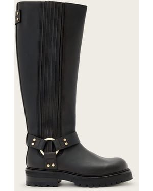 AllSaints Cow Leather Maddie Knee High Leather Boots, /Us 6/Eu 36 - Black