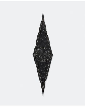 AllSaints Jett Silk Skinny Scarf - White