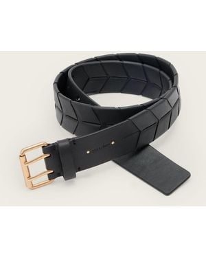 AllSaints Evelyn Leather Belt - Black