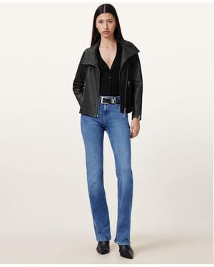 AllSaints Haldan Slim Bootcut Stretch Denim Jeans - Blue