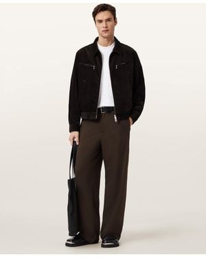 AllSaints Halla Wide Leg Trousers - Black