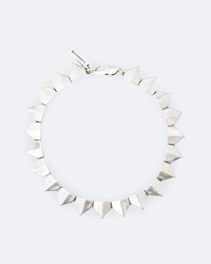 AllSaints Spike Metal Bead Bracelet - White