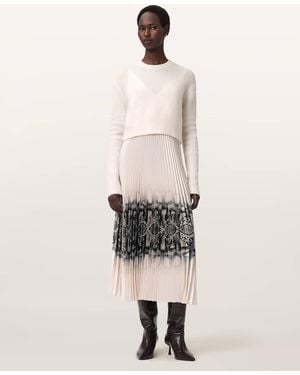 AllSaints Curtis Ophis 2-In-1 Dress - Natural