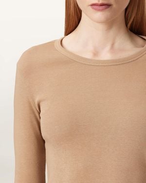 AllSaints Stevie Slim-Fit Long-Sleeve T-Shirt - Natural