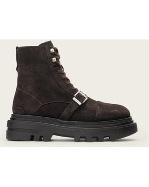 AllSaints Astrid Suede Boots - Black
