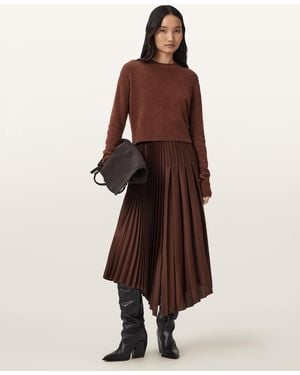 AllSaints Jax 2-In-1 Maxi Dress - Brown