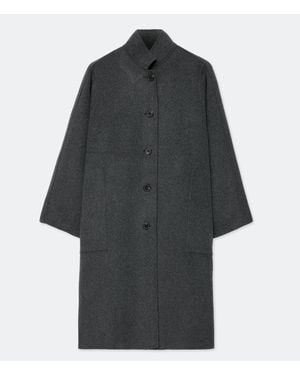 AllSaints Effie Wool-Blend Cocoon Coat - Gray