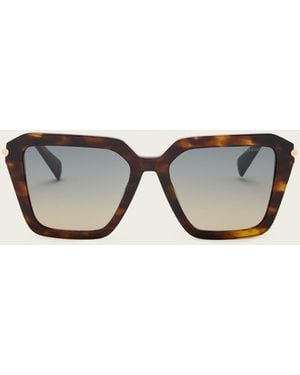 AllSaints Gwen Square Shaped Sunglasses - Natural