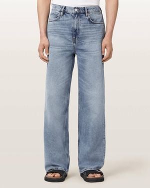 AllSaints Lenny Wide Leg Denim Jeans - Blue