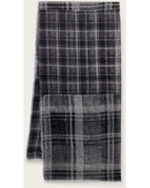 AllSaints Rumi Checked Scarf - Grey