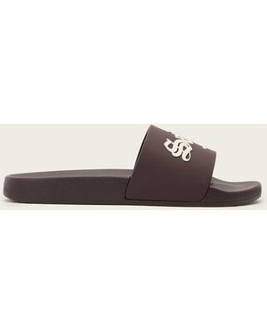 AllSaints Saint Moulded Branded Slider - Natural